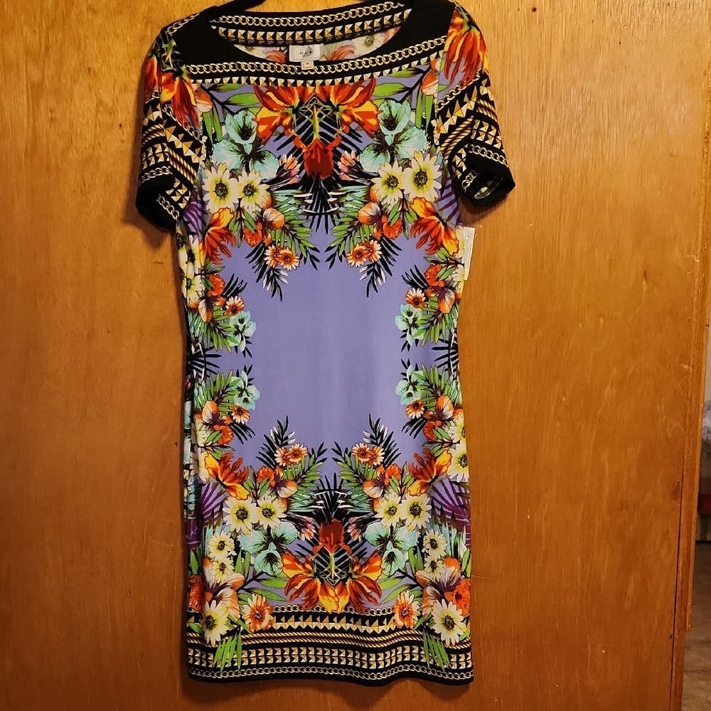 ECI Multicolor Floral Mini Dress